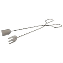 Stainless Steel Garbage Tongs 32cm with Secure Rivet Grip for Hygienic Trash Pickup Indoor Use