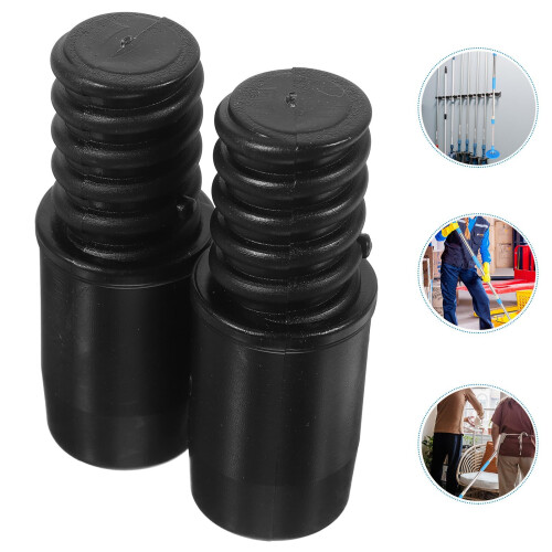 Broom Handle Adapter with Threaded Tips for Universal Mop Replacement Durable Plastic Connector 2