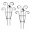 Stackable Potted Plant Climbing Trellis Plant Support Poles-A 1