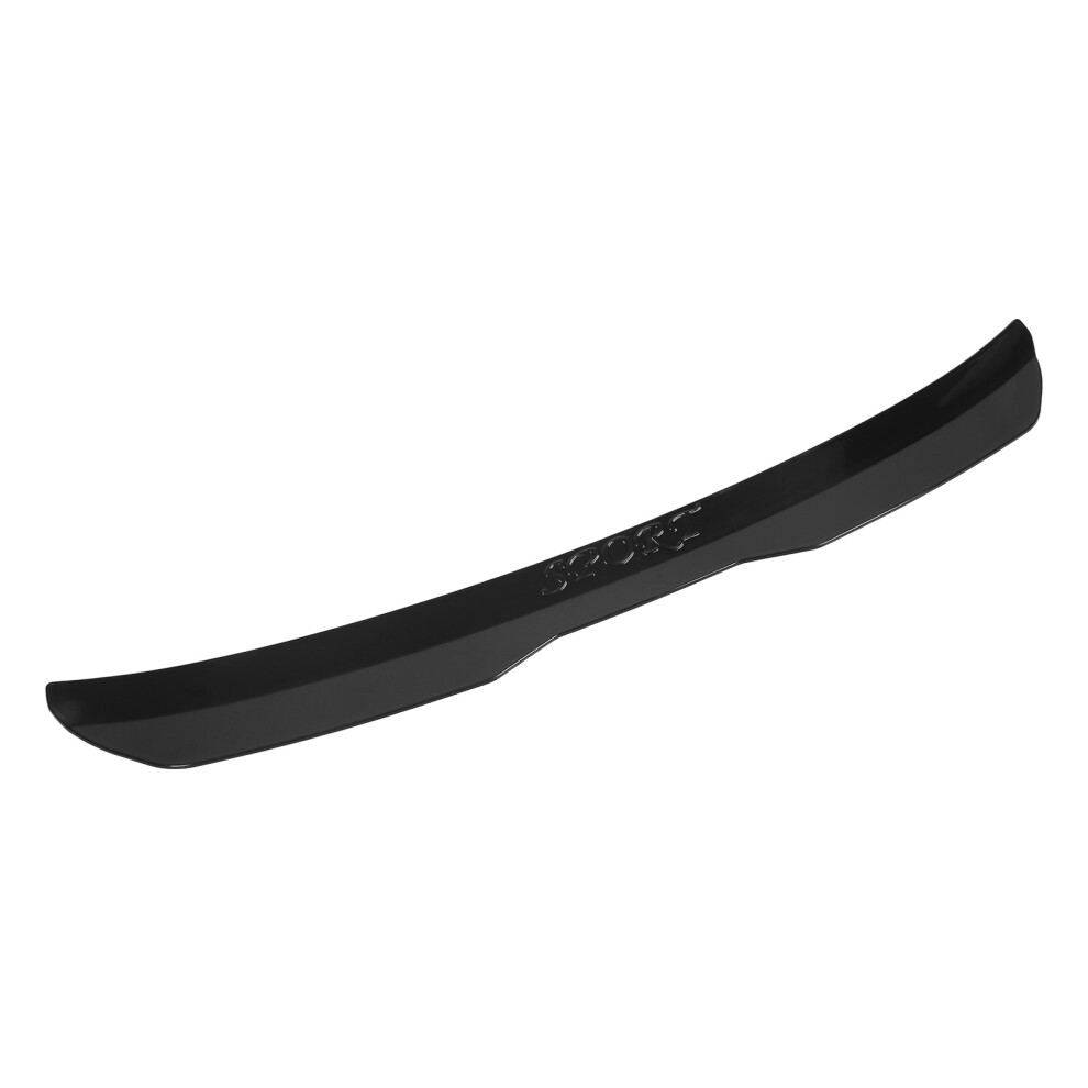 Black Universal Glossy Rear Roof Spoiler Wing For Hatchbacks & Sedans