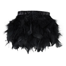 Frange de panache de dinde polyvalente 2M, idéale pour-Noir 5m