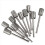 10 Pieces Diamond Bit Grinding Bits Head 1/8 Shank 8mm Cylinder for Mo 4