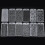 12 Pieces Stencils for Crafts, Brick Dot Layering Mixed Media Art Text 1