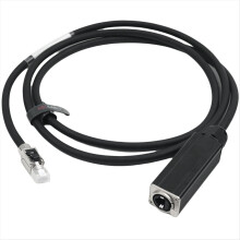 Cabo de extensão de rede RJ45 macho para fêmea, categoria 6, par trançado.