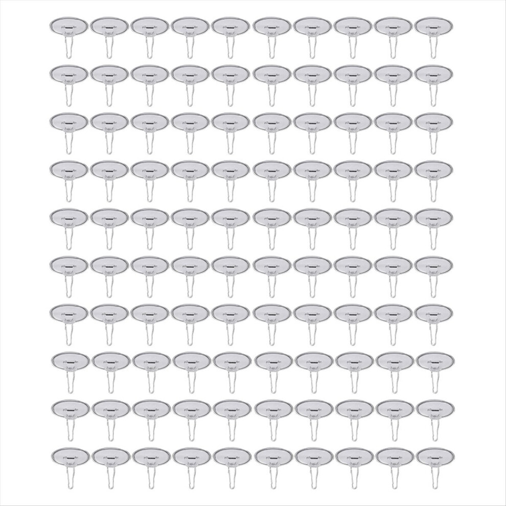 100Pack Ceiling Hooks Adhesive Removable Wall Hanger, 2Cm Disc Sticky 4851296947663