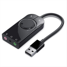 Carte son, interface audio USB, adaptateur microphone externe 3,5 mm, son