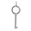 American Style Universal Flat Key Blank, Special Handcuff Lock Key, Al 1