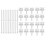 Vertical Blind Repair Carrier with Stem Blinds Kit White Replacement P 4