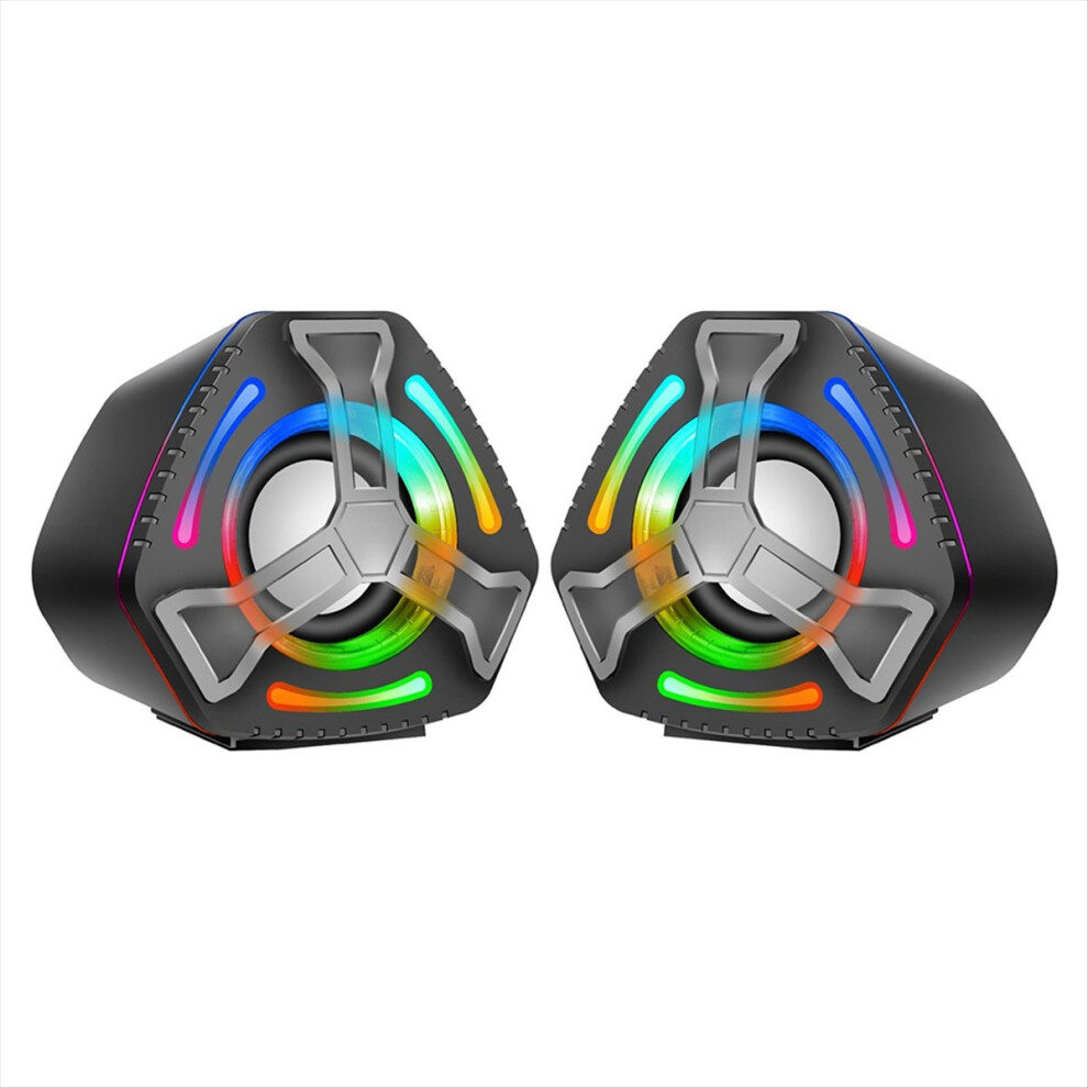 Usb Wired Computer Speaker Multimedia Subwoofer Colorful Ing Effe Light 4851296949728