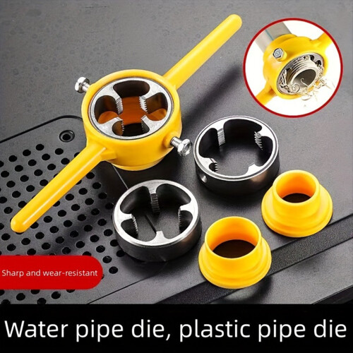 6Pcs PVC Thread Maker Tool, Pipe Threader Plumbing Tool Kit, Reusable 1