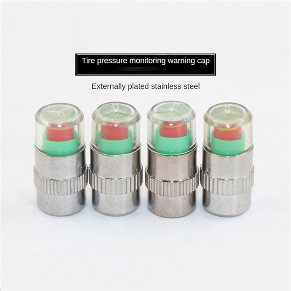 4Pc Car Tire Pressure Indicator Gauge Alert Monitoring Valve Cap Senso 4851296951967