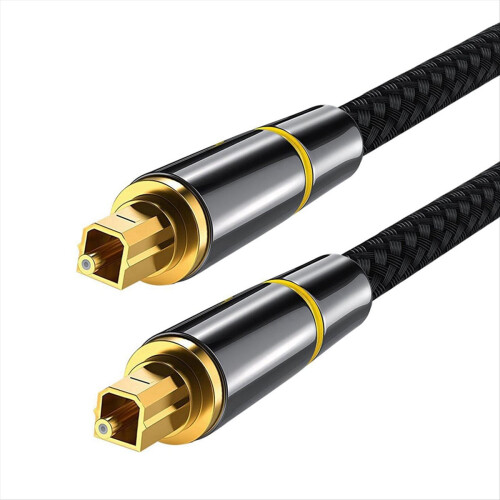 Digital Optical Audio Cable 2m Output Amplifier Speaker 5.1 Channel Fi 2