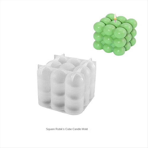 DIY Candle Holder Making Aromatherapy Mold Handmade Silicone Square 2