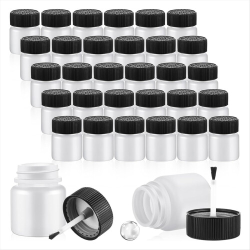 60pcs Touch Up Paint Bottles Empty Containers Reusable Small for Repai 1