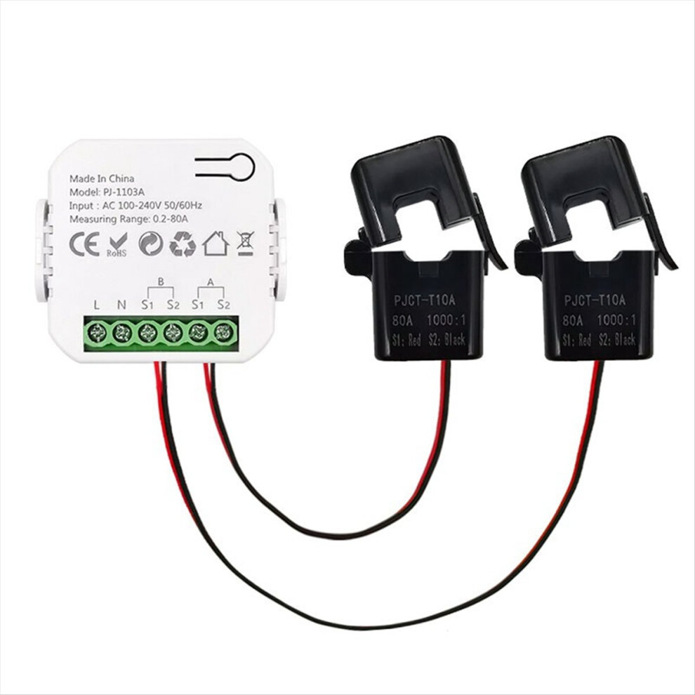 Tuya Smart Wifi Energy Meter Bidirection With Current Transformer App 4851296952391