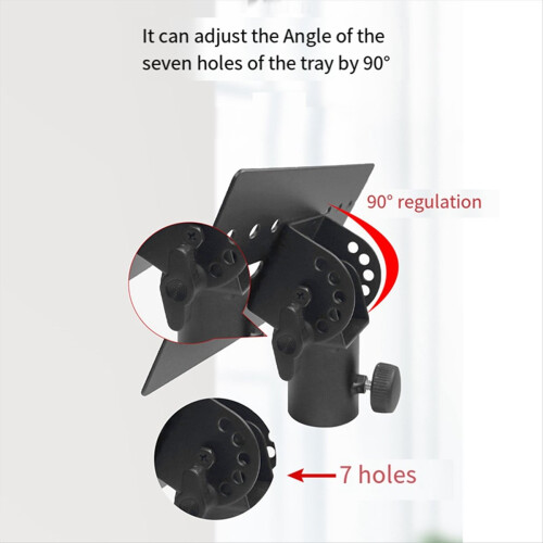 Rotatable 35mm Metal Mount Tripod Pole DJ Speaker Stand Adapter Top Ca 2