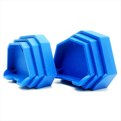 6PCS Dental Model Base Former Impression Trays Molds Set for Lab Plast