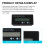 Moniteur de capacité de batterie LCD étanche, 12V/24V/36V/48V 5