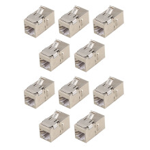 10PCS Conectores Gigabit Ethernet Cat6a RJ45 T568B de paso directo sin herramientas
