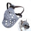 Breathable Dog Muzzle for Short Snouts, Adjustable, Black/ Grey 4