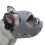 Breathable Dog Muzzle for Short Snouts, Adjustable, Black/ Grey 6