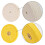 2Pcs Polishing Discs Wheel Kit 150mm Set for Table Buffer Polisher wit 3