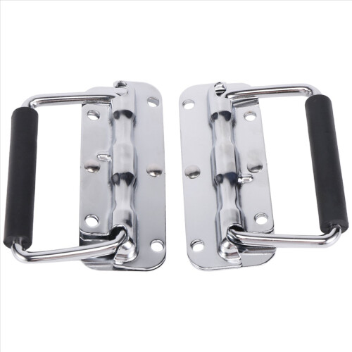2Pcs 304 Stainless Steel Spring Handle Prop Box Tool Aluminum Activity 2