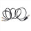 Cabo divisor em Y com conector de áudio estéreo de 1 XLR macho para 2 plugues 7