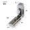 20Pcs T Slot L-Shape Interior Inside Corner Connector Joint Bracket fo 8