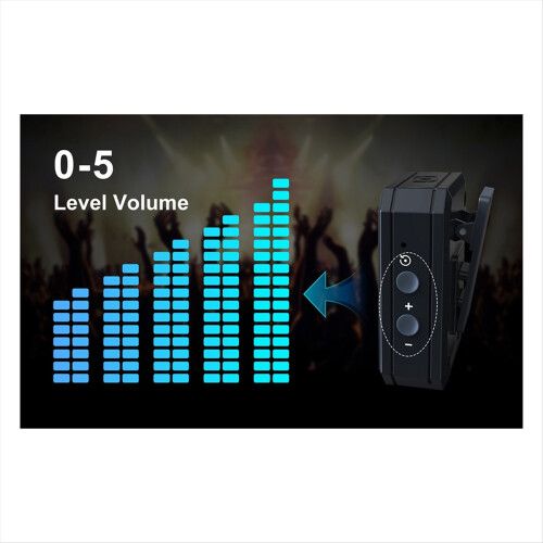 Wireless Guitar System Rechargeable 2.4G Digital Transmitter Receiver 2