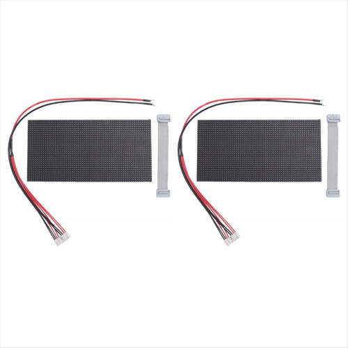 2Pcs P4 LED Screen Panel Module 256x128mm 64x32 Pixels 1/16 Scan Indoo 2