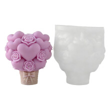 3 Styles Heart Basket Candle Mold For Valentine Gift And-5578