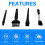 4Pcs Antistatic Brush Kit,Multi Keyboard Computer Cleaner Brush,for La 9