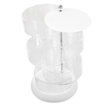 Rotating Display Case 5Tier Clear Organizer with 360 Design for Jewelry Trinkets and Accessories