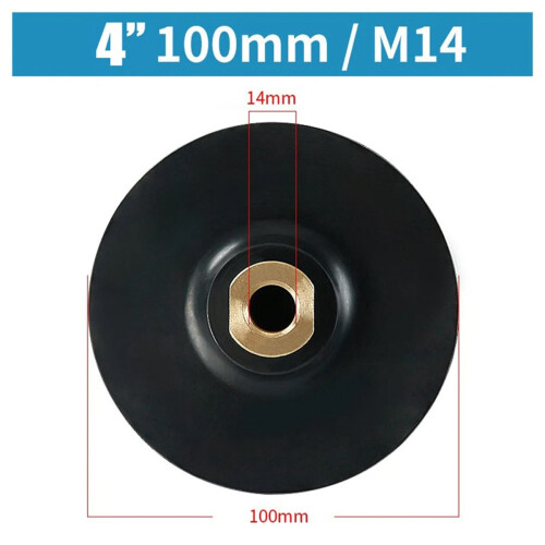 Suporte de disco de polimento e desbaste com base de borracha para esmerilhadeira angular M1 2