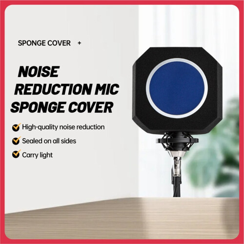 Funda de esponja para micrófono capacitivo, pantalla acústica antiviento para micrófono. 2