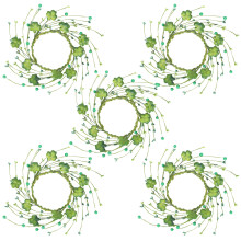 5 stuks elegante synthetische greeneries stengels bloemen-Stijl4