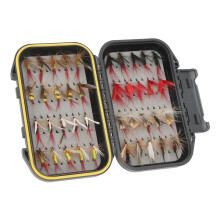 40Pcs Stainless Steel Fly Fishing Flies Kit with Box and Accessories