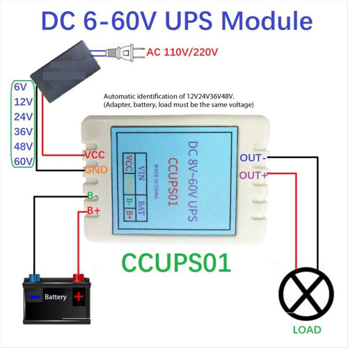 CCUPS01 UPS Emergency Cut-Off Board DC6V-60V Control Power-OFF Protect 2