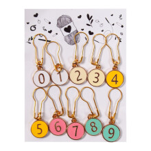 Pack Of 10 Knitting Stitching Markers For Crochet And-color