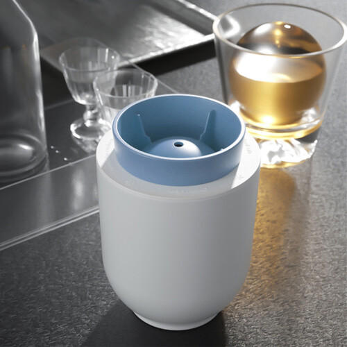 Large Ice Ball Maker Mold with Multi Layer Design for Chilled Drinks - Blue 2