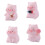 Mini figurines de cochons minuscules en résine pour décorations 1
