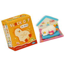 Figurines de canard Slack Off amusantes,-Canard couché à plat1