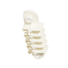 Wall Mount Toothpaste Holder And Bathroom Organizer-Milky White