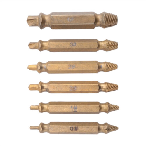 6PCS Damaged Screw Extractor Kit,Stripped Set for Easily and Quickly R 2
