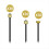 Kit de 90 clous de fixation pour cadres et tableaux, 3 tailles différentes. 4