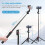 ULANZI MT-78 185cm Extendable Phone Tripod, 72.83" Selfie Stick Bluetooth, 6