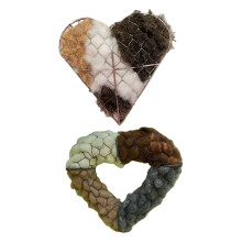 Artistic Iron Bird Nest Sculpture For-Bird Nest Heart A