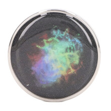 Holographic Stainless Steel Fidget Spinner for Stress Relief, Long Spin Desk Toy (#1)