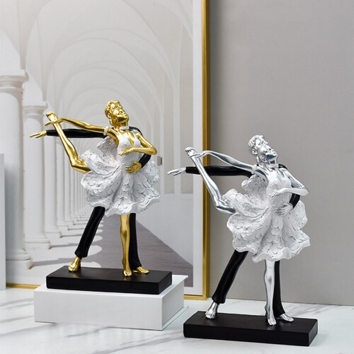 Dansende balletparen beeldjes ballerina's beelden-Bgoud 2